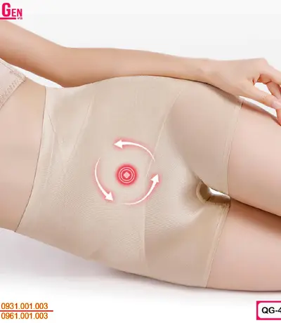 Quần Gen Nịt Bụng Dưới Có Đùi Cho Phụ Nữ Sau Sinh Màu Đen QĐ-426