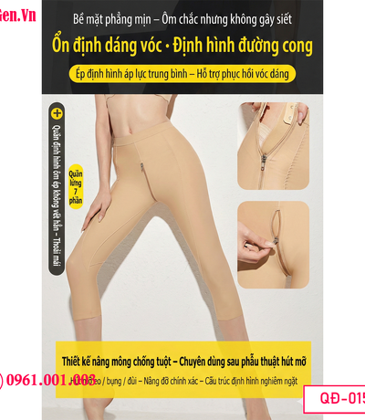 Quần gen sau hút mỡ cao cấp giữ form ổn định và thon gọn