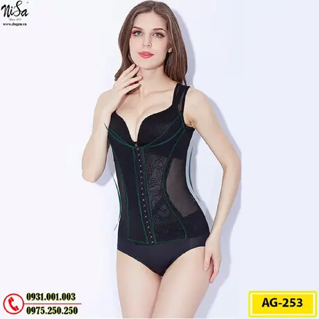 Áo Gen Định Hình - Áo Lót Nịt Bụng Định Hình Thu Gọn Vòng Eo (Cod: AG-253)