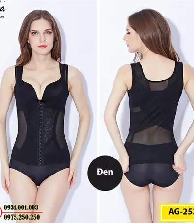 Áo Gen Định Hình - Áo Lót Nịt Bụng Định Hình Thu Gọn Vòng Eo (Cod: AG-253)