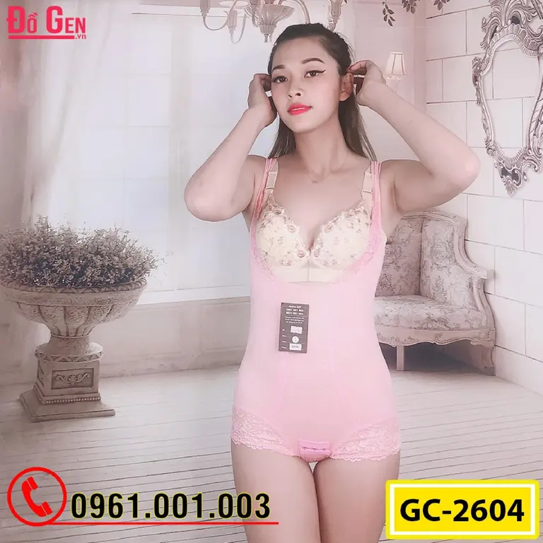 Bộ Đồ Lót Gen Định Hình - Gen Nịt Bụng Thu Gọn Vòng Eo (Cod: GC-2604)