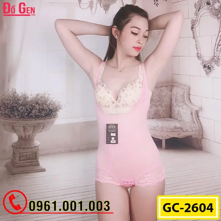 Bộ Đồ Lót Gen Định Hình - Gen Nịt Bụng Thu Gọn Vòng Eo (Cod: GC-2604)