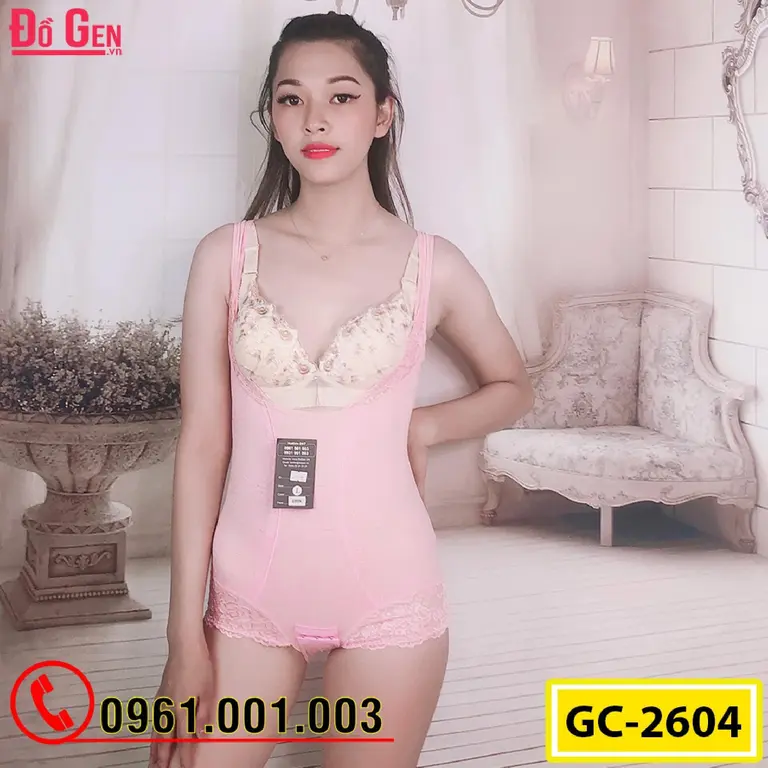 Bộ Đồ Lót Gen Định Hình - Gen Nịt Bụng Thu Gọn Vòng Eo (Cod: GC-2604)