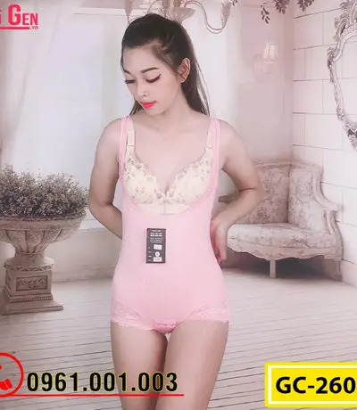 Bộ Đồ Lót Gen Định Hình - Gen Nịt Bụng Thu Gọn Vòng Eo (Cod: GC-2604)