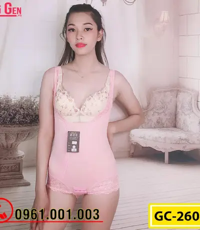 Bộ Đồ Lót Gen Định Hình - Gen Nịt Bụng Thu Gọn Vòng Eo (Cod: GC-2604)