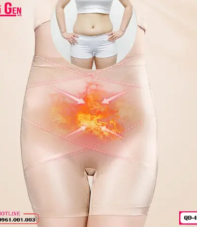 Quần Gen Nịt Bụng Dưới Dạng Đùi Chống Cuộn Cao Cấp Màu Da QĐ-427