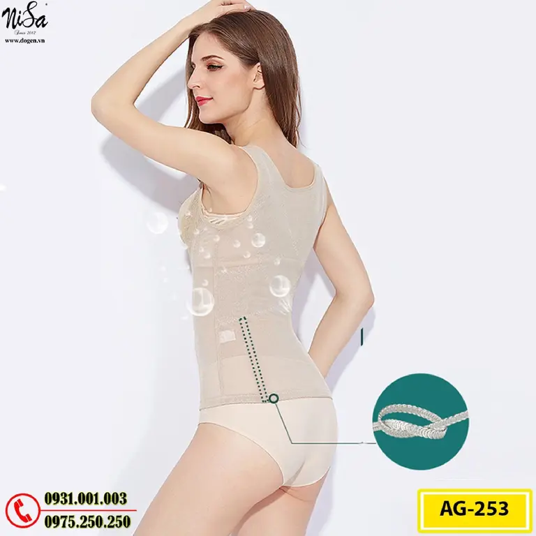 Áo Gen Định Hình - Áo Lót Định Hình Nâng Ngực Nhỏ Eo (Cod: AG-253)