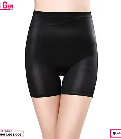 Quần Gen Nịt Bụng Dưới Có Đùi Chống Cuộn Cao Cấp Màu Đen QĐ-427