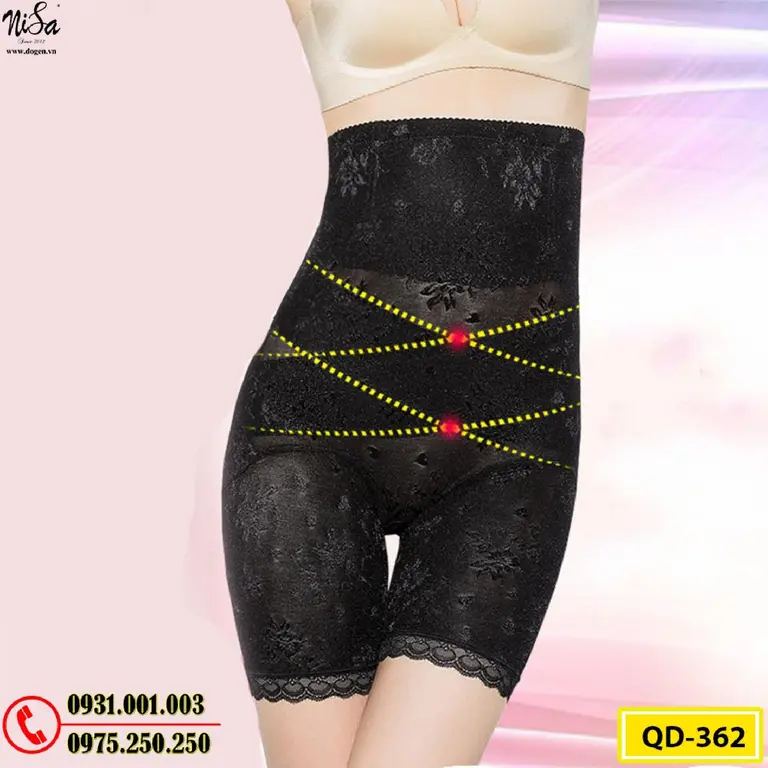 Quần Lót Gen Định Hình Cao Cấp Chống Cuộn Thu Gọn Vòng Eo (Cod: QD-362)