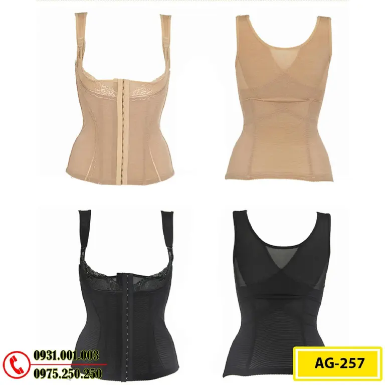 Áo Lót Gen Định Hình Cao Cấp Nhỏ Eo Thon Bụng (Cod: AG-257)
