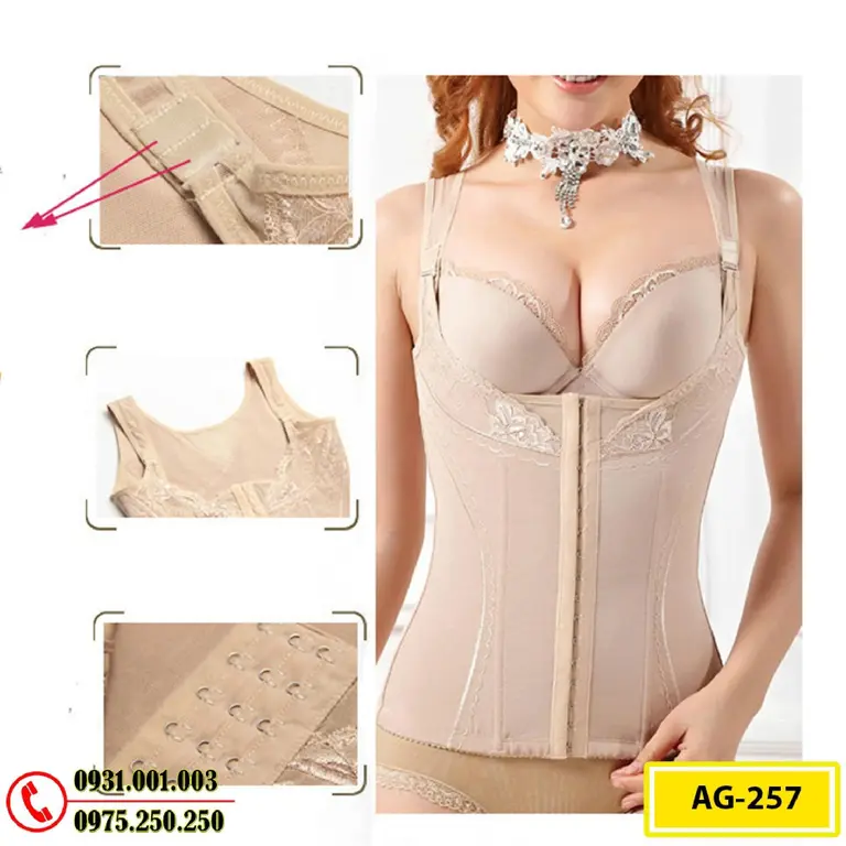 Áo Lót Gen Định Hình Cao Cấp Nhỏ Eo Thon Bụng (Cod: AG-257)