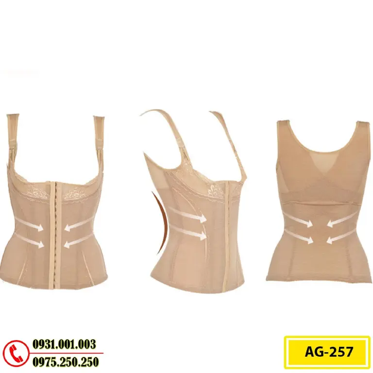 Áo Lót Gen Định Hình Cao Cấp Nhỏ Eo Thon Bụng (Cod: AG-257)