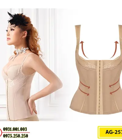 Áo Lót Gen Định Hình Cao Cấp Nhỏ Eo Thon Bụng (Cod: AG-257)