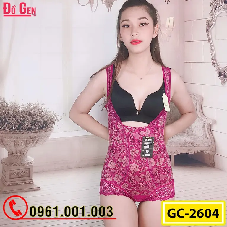 Bộ Đồ Lót Gen Định Hình - Gen Nịt Bụng Thu Gọn Vòng Eo (Cod: GC-2604)