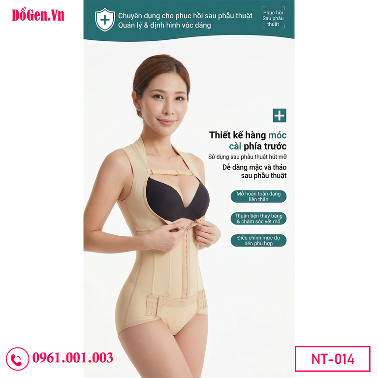 Áo gen hậu phẫu sau hút mỡ giúp giảm đau và ổn định vùng hút mỡ