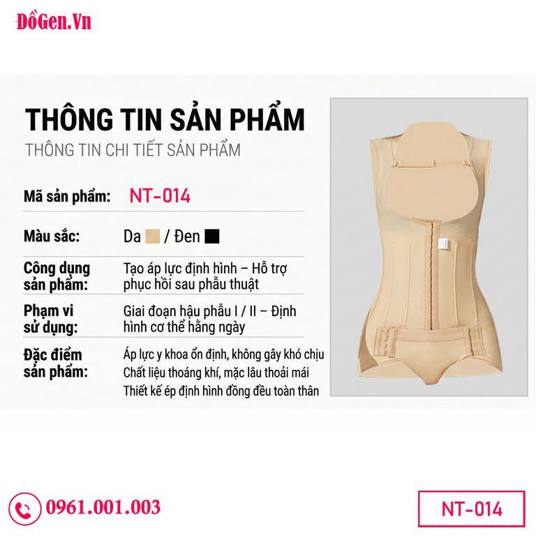 Áo gen hậu phẫu sau hút mỡ mặc 24h giúp ổn định kết quả phẫu thuật