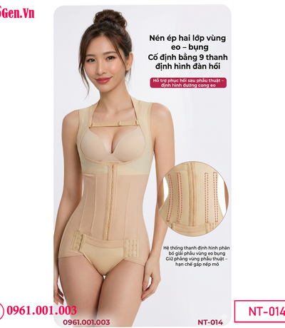 Áo gen hậu phẫu sau hút mỡ giúp hạn chế da chùng nhão sau hút mỡ bụng