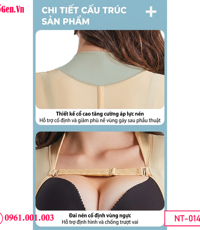 Chi tiết Áo Gen Nịt Định Hình Hậu Phẫu Sau Hút Mỡ Chuẩn Y Khoa NT 014 | Giảm Sưng, Siết Form Nhanh – Dogen.vn