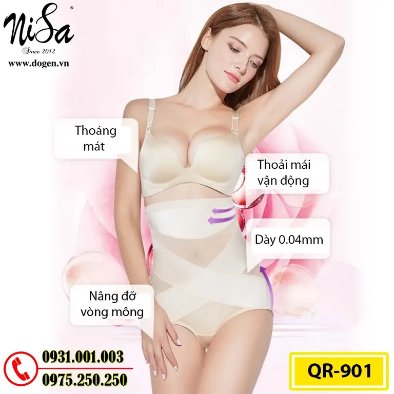 Quần Lót Gen Định Hình Dành Cho Phụ Nữ Sau Sinh (Cod: QR-901)