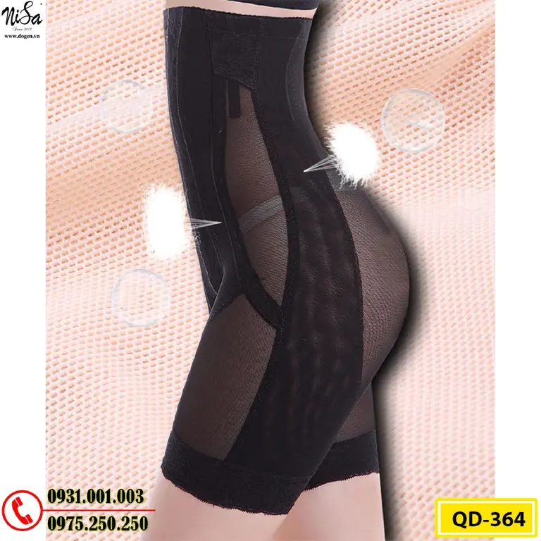 Quần Lót Gen Định Hình Cao Cấp Chống Cuộn Thu Gọn Vòng Eo (Cod: QD-364)