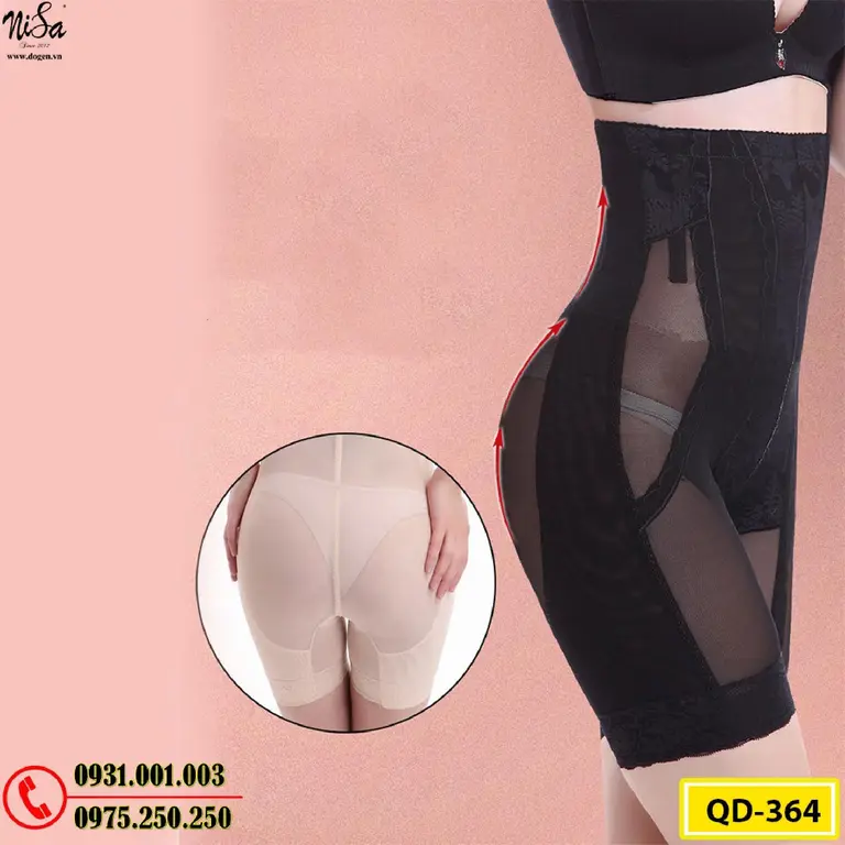 Quần Lót Gen Định Hình Cao Cấp Chống Cuộn Thu Gọn Vòng Eo (Cod: QD-364)