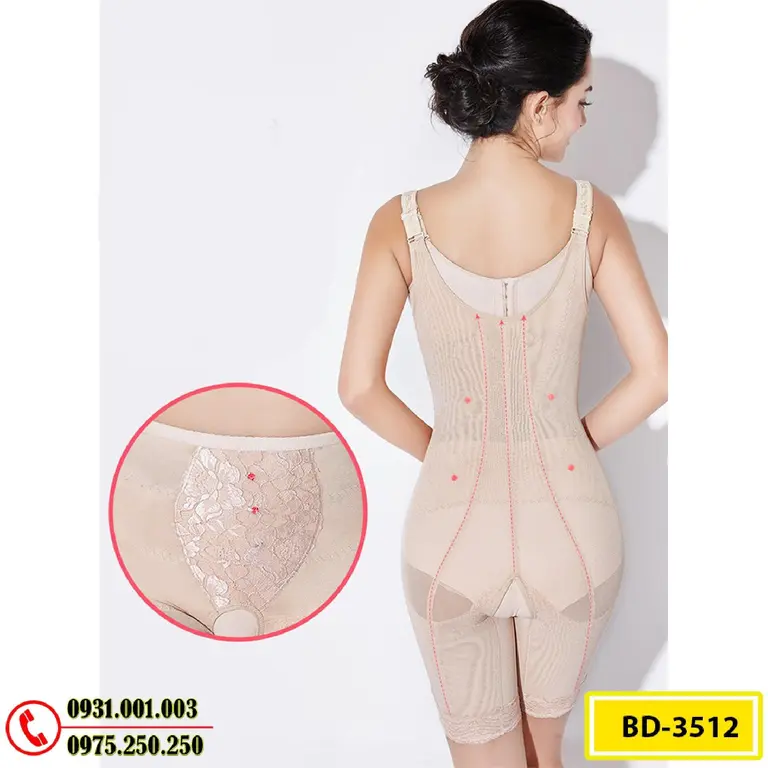 Quần Áo Lót Định Hình - Đồ Gen Định Hình Cao Cấp Liền Thân Cho Nữ (Cod: BD-3512)