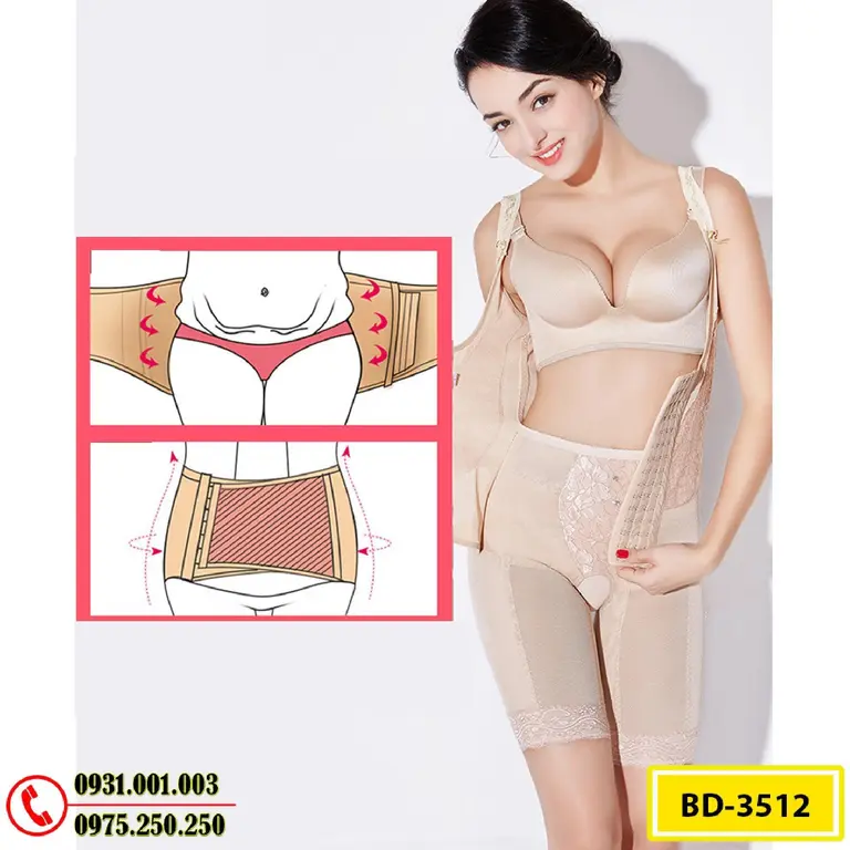 Quần Áo Lót Định Hình - Đồ Gen Định Hình Cao Cấp Liền Thân Cho Nữ (Cod: BD-3512)