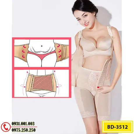 Quần Áo Lót Định Hình - Đồ Gen Định Hình Cao Cấp Liền Thân Cho Nữ (Cod: BD-3512)