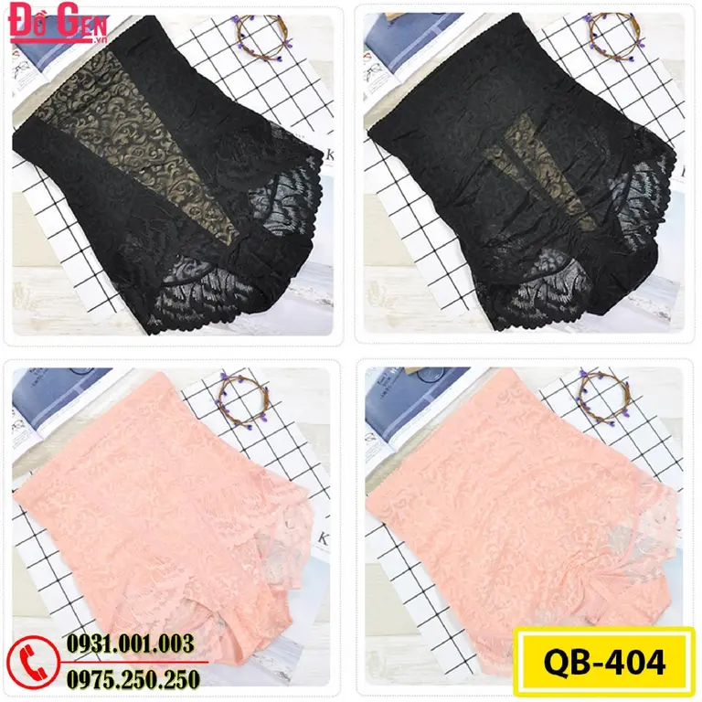 Quần Lót Gen Nịt Bụng Chống Cuộn Định Hình Vòng Eo (Cod: QB-404)