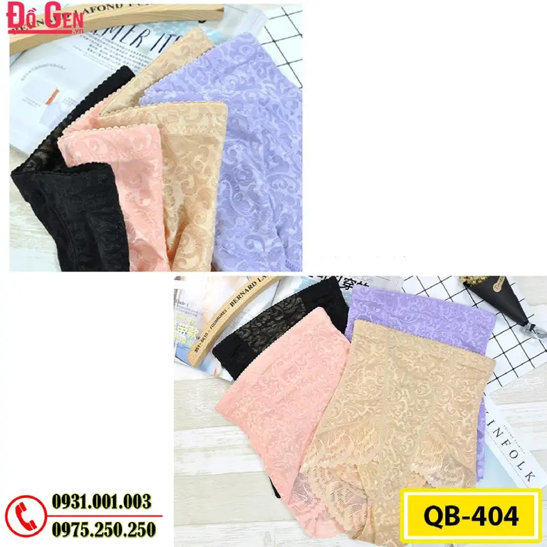 Quần Lót Gen Nịt Bụng Chống Cuộn Định Hình Vòng Eo (Cod: QB-404)