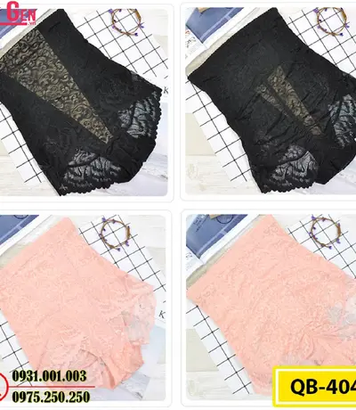 Quần Lót Gen Nịt Bụng Chống Cuộn Định Hình Vòng Eo (Cod: QB-404)