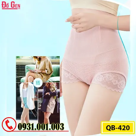 Gen Nịt Bụng - Quần Lót Gen Định Hình Cao Cấp Chống Cuộn Thu Gọn Vòng Eo (Cod: QB-420)
