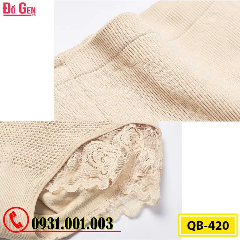 Gen Nịt Bụng - Quần Lót Gen Định Hình Cao Cấp Chống Cuộn Thu Gọn Vòng Eo (Cod: QB-420)