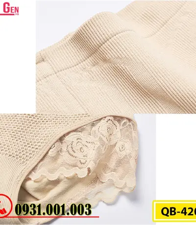 Gen Nịt Bụng - Quần Lót Gen Định Hình Cao Cấp Chống Cuộn Thu Gọn Vòng Eo (Cod: QB-420)