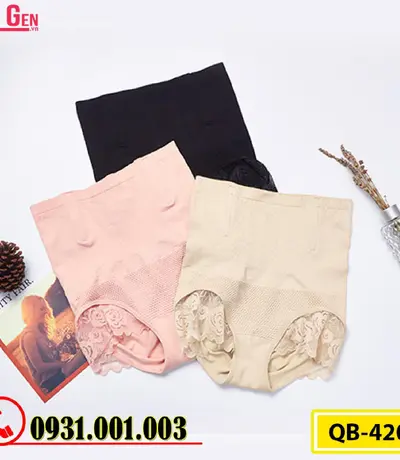 Gen Nịt Bụng - Quần Lót Gen Định Hình Cao Cấp Chống Cuộn Thu Gọn Vòng Eo (Cod: QB-420)