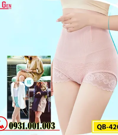 Gen Nịt Bụng - Quần Lót Gen Định Hình Cao Cấp Chống Cuộn Thu Gọn Vòng Eo (Cod: QB-420)