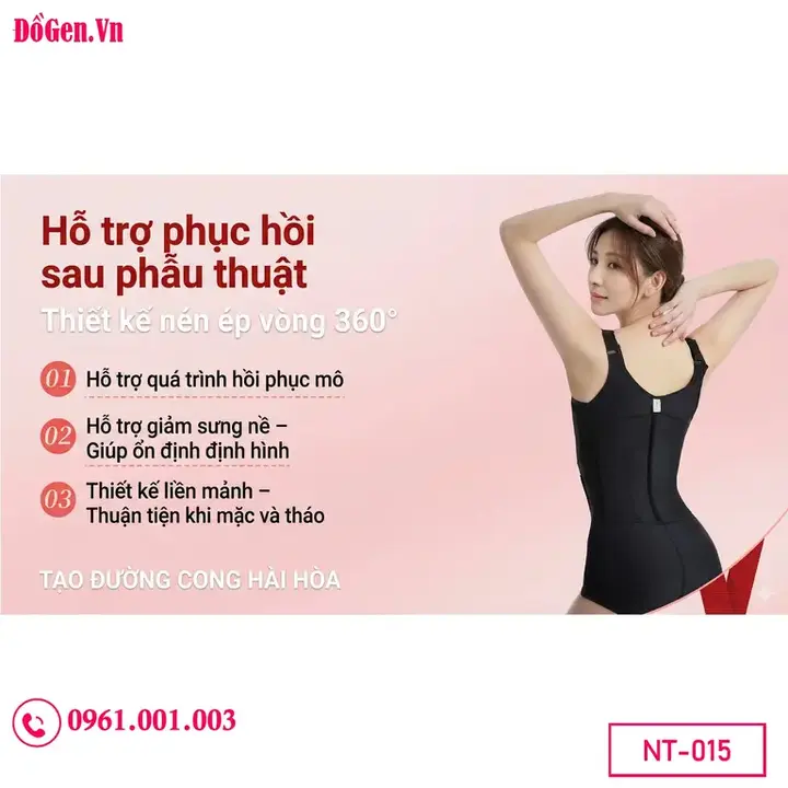 Áo gen sau hút mỡ giúp giảm sưng và giữ form