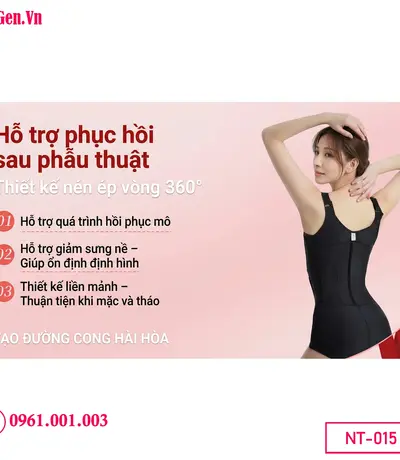 Áo gen sau hút mỡ giúp giảm sưng và giữ form