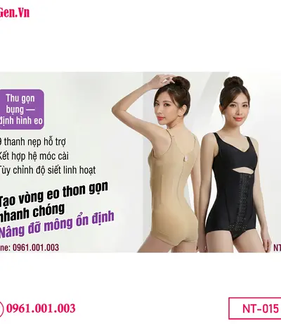 Áo gen định hình sau hút mỡ giúp giữ dáng cơ thể