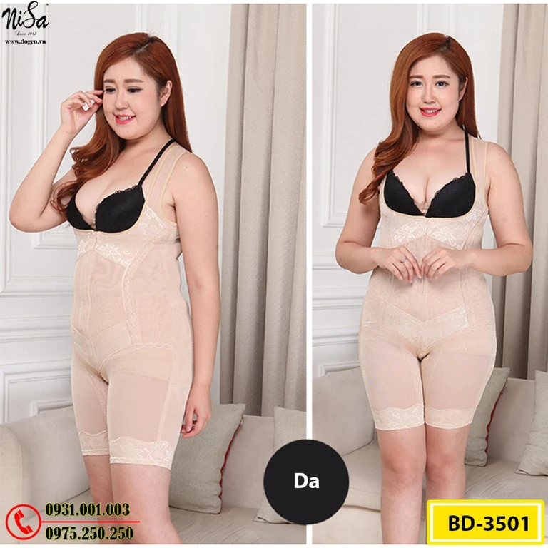 Đồ Lót Định Hình - Quần Áo Gen Định Hình Liền Thân Khoe Dáng Thon Thả (Cod: BD-3501)