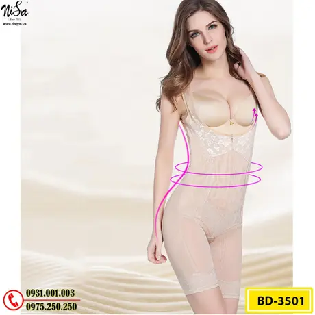 Đồ Lót Định Hình - Quần Áo Gen Định Hình Liền Thân Khoe Dáng Thon Thả (Cod: BD-3501)