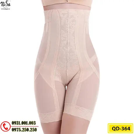 Quần Gen Lót Định Hình Chống Cuộn Thon Eo Thon Đùi Nâng Mông (Cod: QD-364)