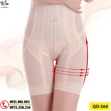 Quần Gen Lót Định Hình Chống Cuộn Thon Eo Thon Đùi Nâng Mông (Cod: QD-364)