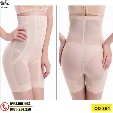 Quần Gen Lót Định Hình Chống Cuộn Thon Eo Thon Đùi Nâng Mông (Cod: QD-364)
