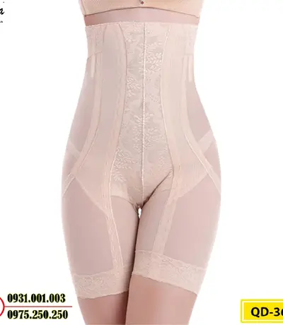 Quần Gen Lót Định Hình Chống Cuộn Thon Eo Thon Đùi Nâng Mông (Cod: QD-364)