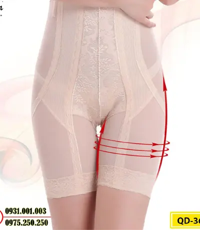 Quần Gen Lót Định Hình Chống Cuộn Thon Eo Thon Đùi Nâng Mông (Cod: QD-364)
