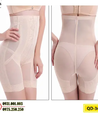 Quần Gen Lót Định Hình Chống Cuộn Thon Eo Thon Đùi Nâng Mông (Cod: QD-364)