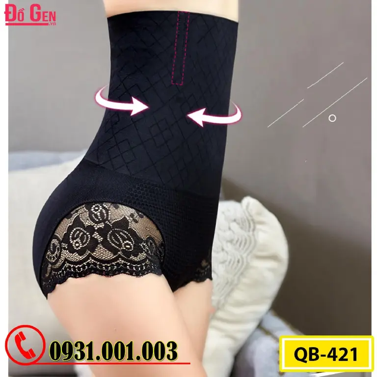 Quần Lót Gen Bụng Định Hình Chống Cuộn Nhỏ Eo Thon Bụng (Cod: QB-421)