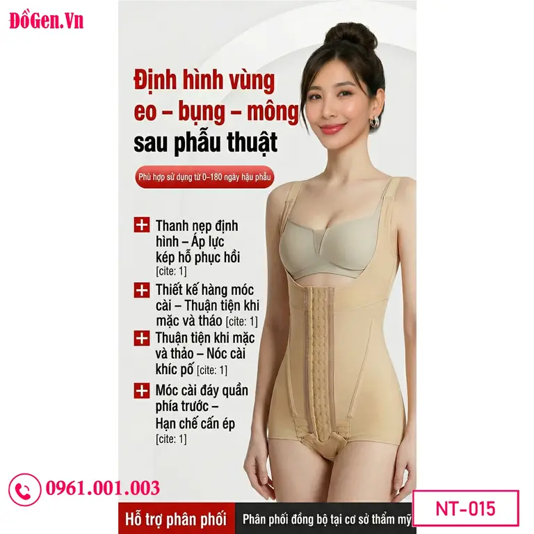 Áo gen body định hình vóc dáng nữ mặc hàng ngày