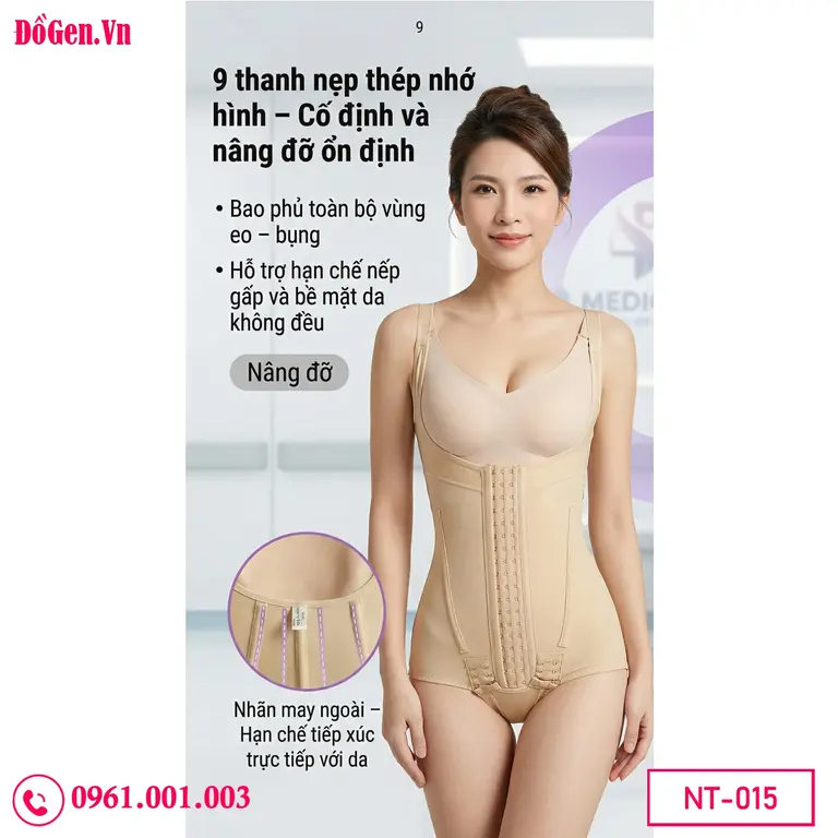 Áo gen nâng mông định hình body sau hút mỡ